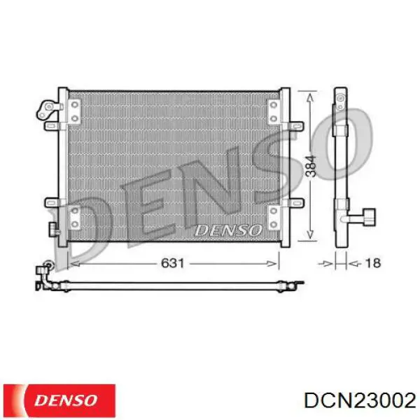 Радиатор кондиционера DCN23002 Denso