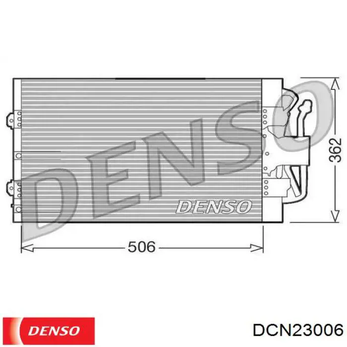 Радиатор кондиционера DCN23006 Denso