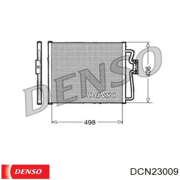 Радиатор кондиционера DCN23009 Denso