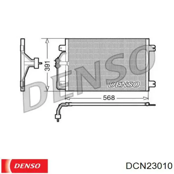 Радиатор кондиционера DCN23010 Denso