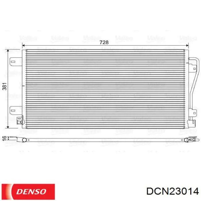 Конденсатор кондиционера Denso DCN23014 цена, от 59.92 USD