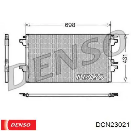 Радиатор кондиционера DCN23021 Denso