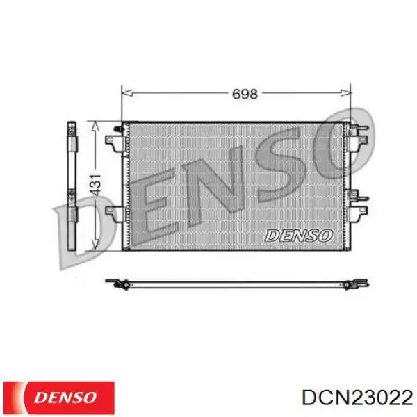 Радиатор кондиционера DCN23022 Denso