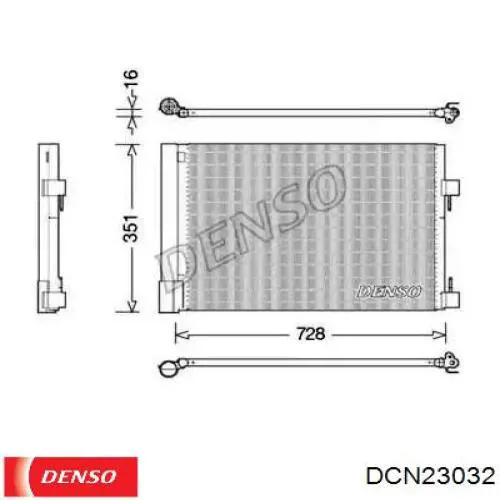 Condensador aire acondicionado DCN23032 Denso