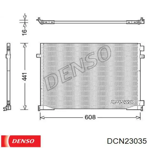 Радиатор кондиционера DCN23035 Denso