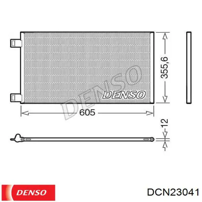 Радиатор кондиционера DCN23041 Denso