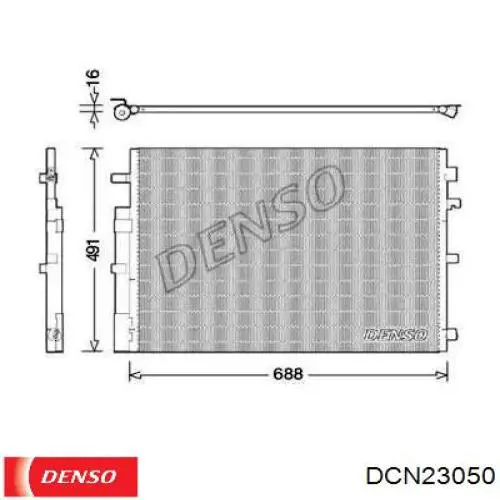 Конденсатор кондиционера Renault (RVI) 921001367R цена, от 150.54 USD