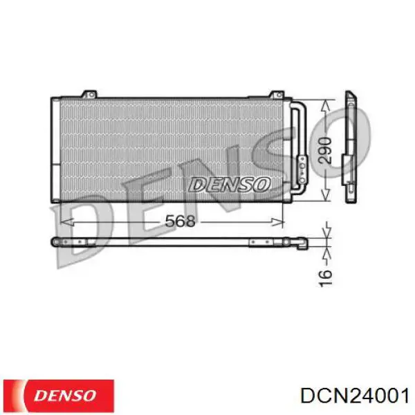 DCN24001 Denso радиатор кондиционера
