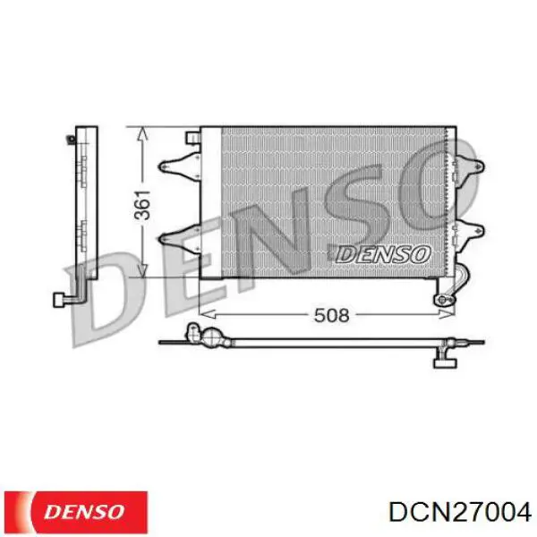 Радиатор кондиционера DCN27004 Denso
