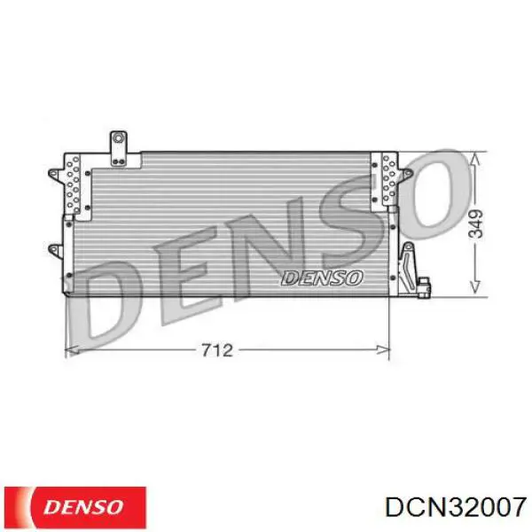 DCN32007 Denso радиатор кондиционера