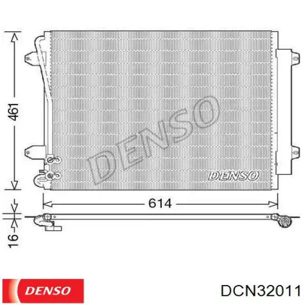 DCN32011 Denso радиатор кондиционера