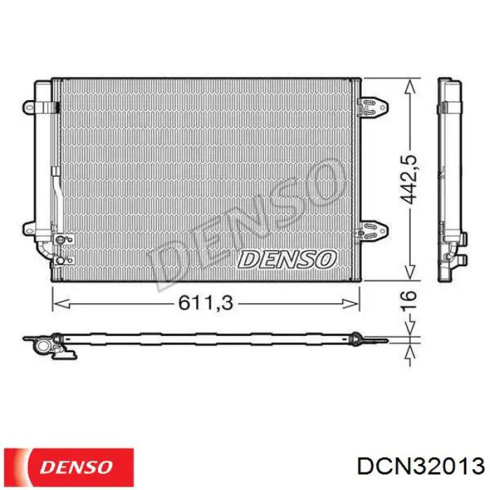 Радиатор кондиционера DCN32013 Denso