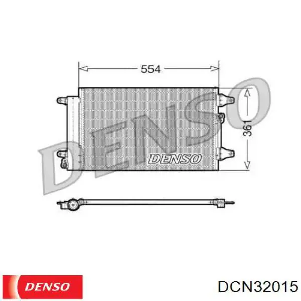 Condensador aire acondicionado DCN32015 Denso