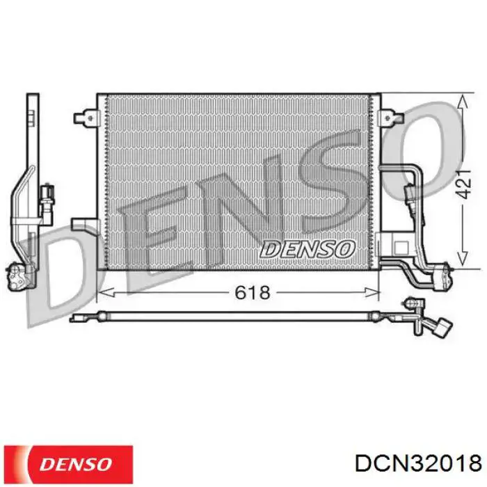 DCN32018 Denso радиатор кондиционера