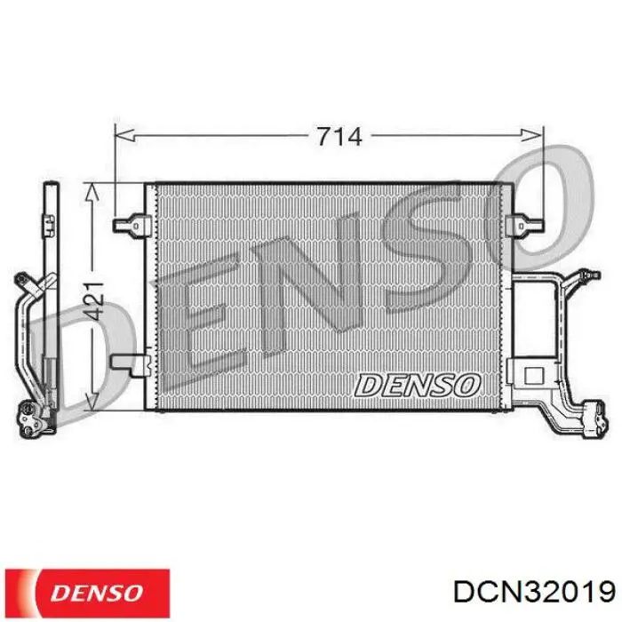 DCN32019 Denso радиатор кондиционера