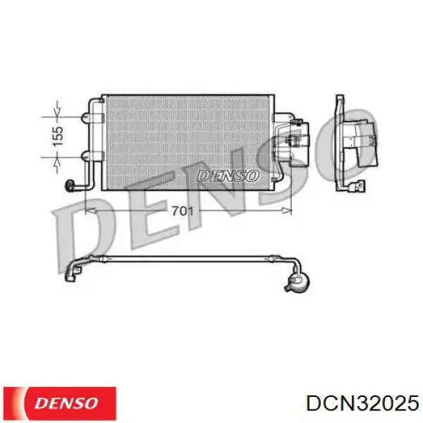 Радиатор кондиционера DCN32025 Denso