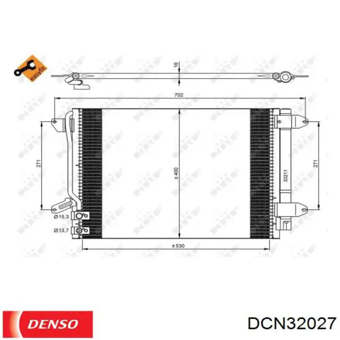 DCN32027 Denso Конденсатор