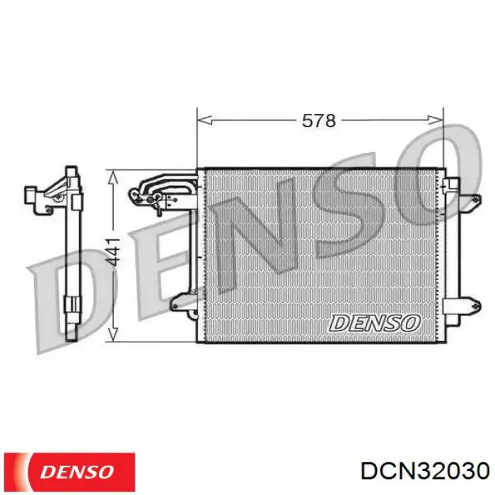 DCN32030 Denso радиатор кондиционера