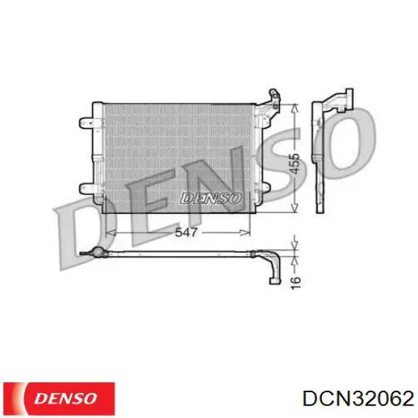 Condensador aire acondicionado DCN32062 Denso