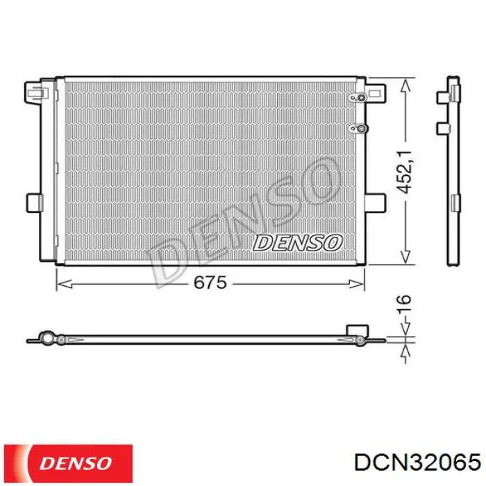 Радиатор кондиционера DCN32065 Denso