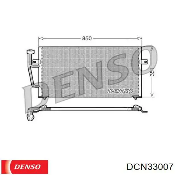 Радиатор кондиционера DCN33007 Denso