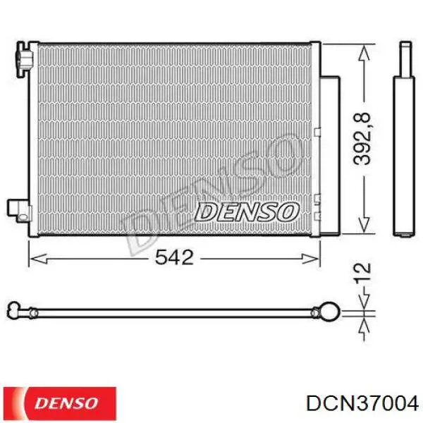 Радиатор кондиционера DCN37004 Denso