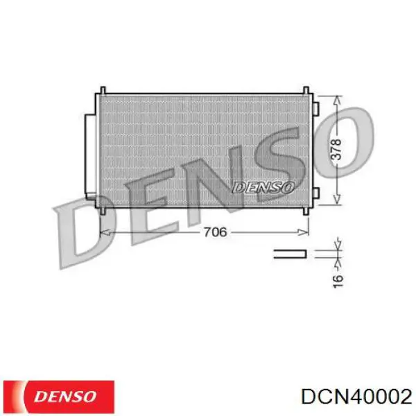 Конденсатор кондиционера Denso DCN40002 цена, от 109.00 USD