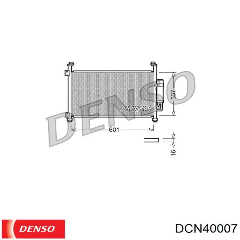 Condensador aire acondicionado DCN40007 Denso