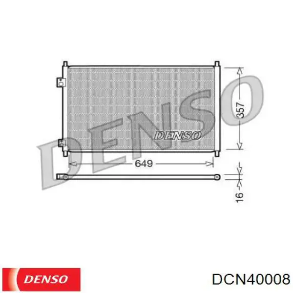 DCN40008 Denso радиатор кондиционера