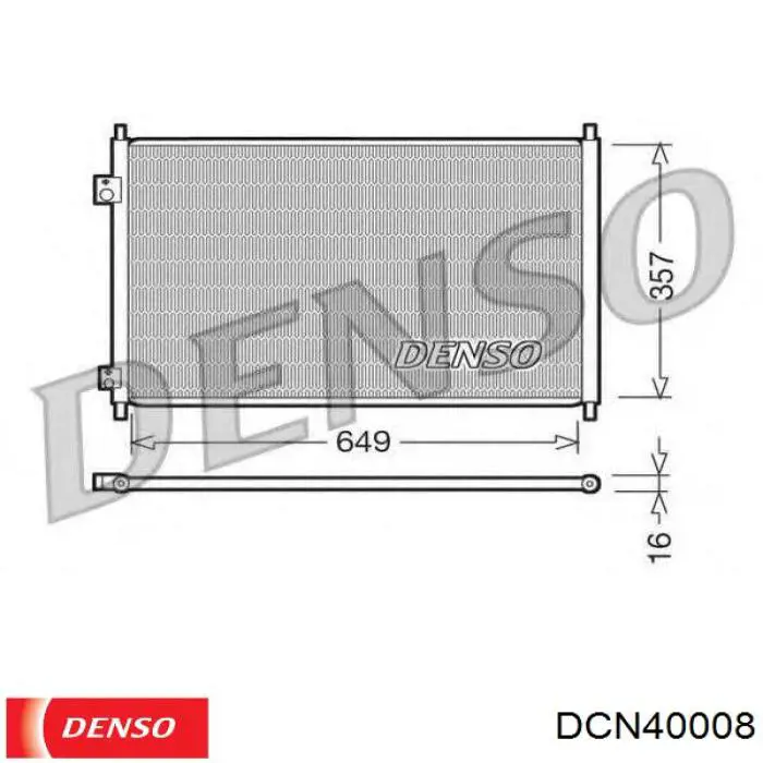 Condensador aire acondicionado DCN40008 Denso