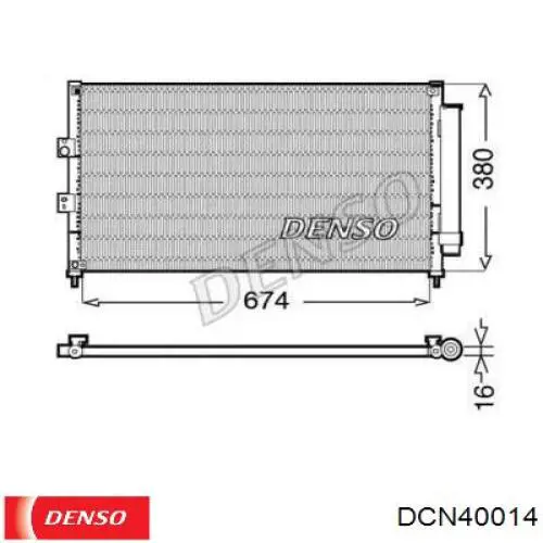 DCN40014 Denso Конденсатор