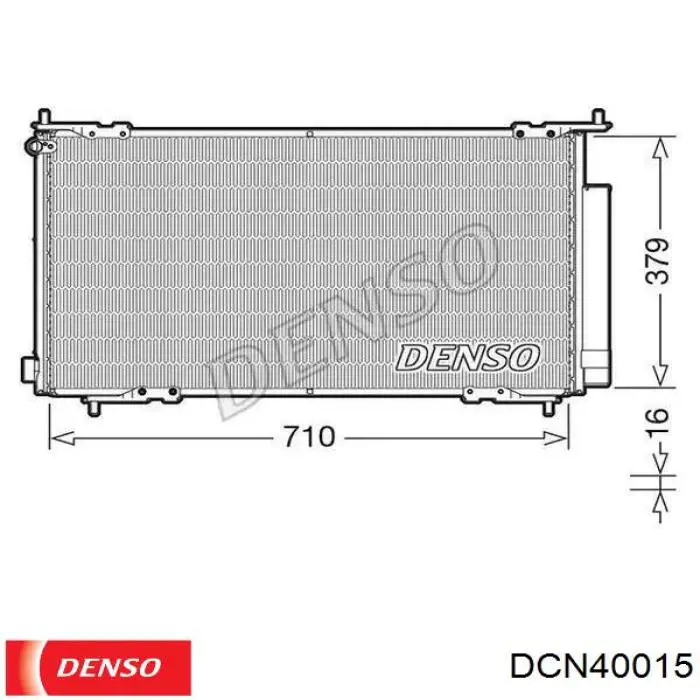 Радиатор кондиционера DCN40015 Denso