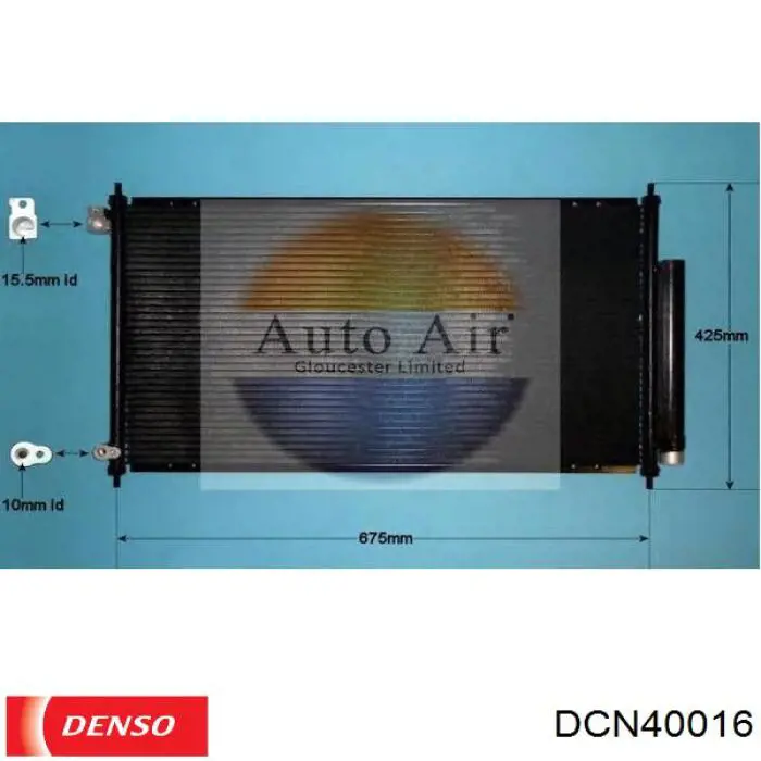 Радиатор кондиционера DCN40016 Denso