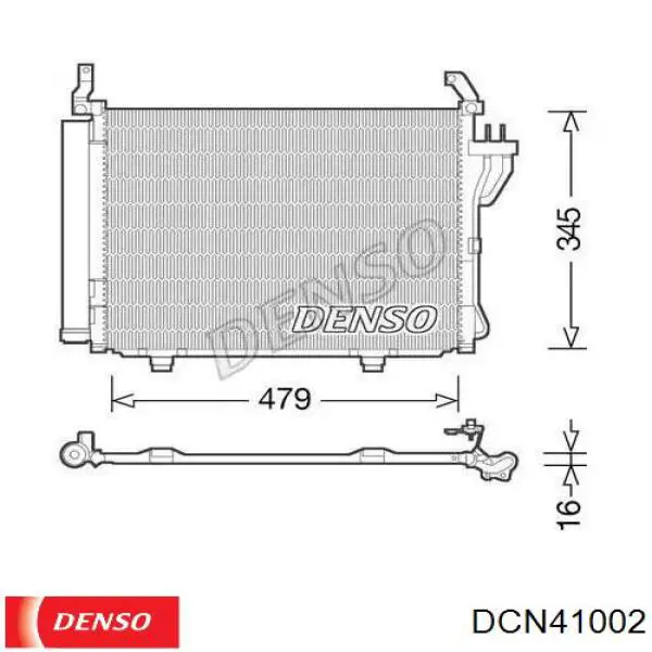 Радиатор кондиционера DCN41002 Denso