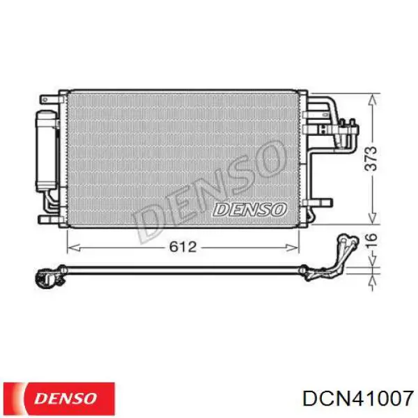 Конденсатор кондиционера Denso DCN41007 цена, от 91.97 USD