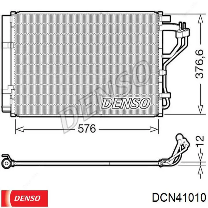 Радиатор кондиционера DCN41010 Denso