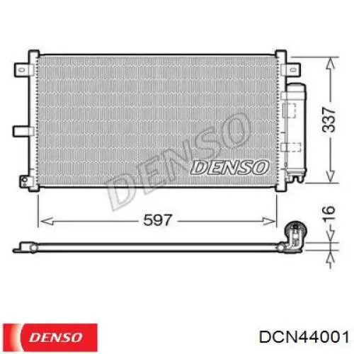 Радиатор кондиционера NE5161480C Mazda