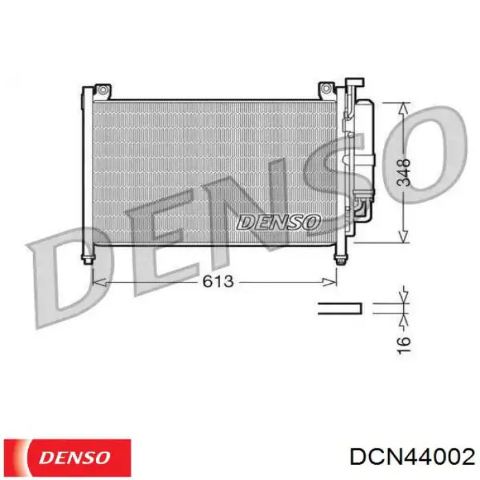 Радиатор кондиционера DCN44002 Denso