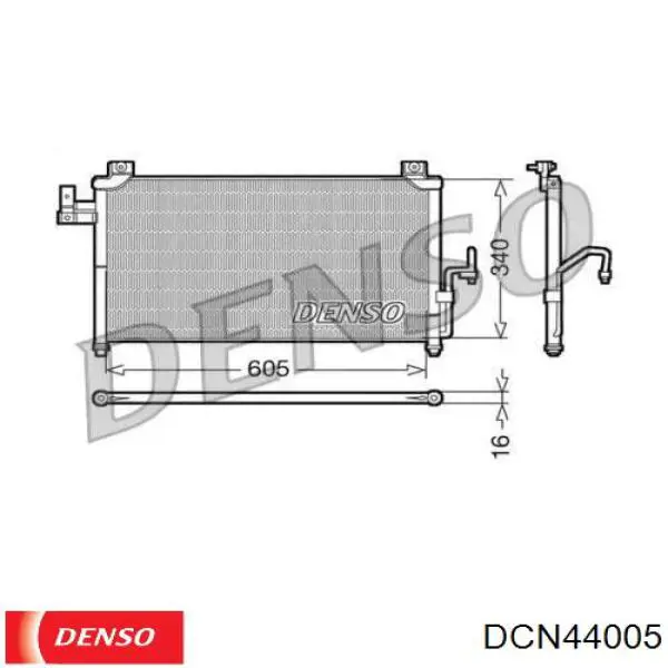 DCN44005 Denso радиатор кондиционера