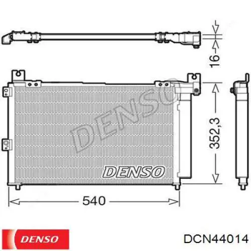Радиатор кондиционера AC905000S Mahle Original