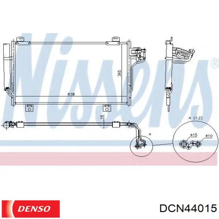 Радиатор кондиционера DCN44015 Denso