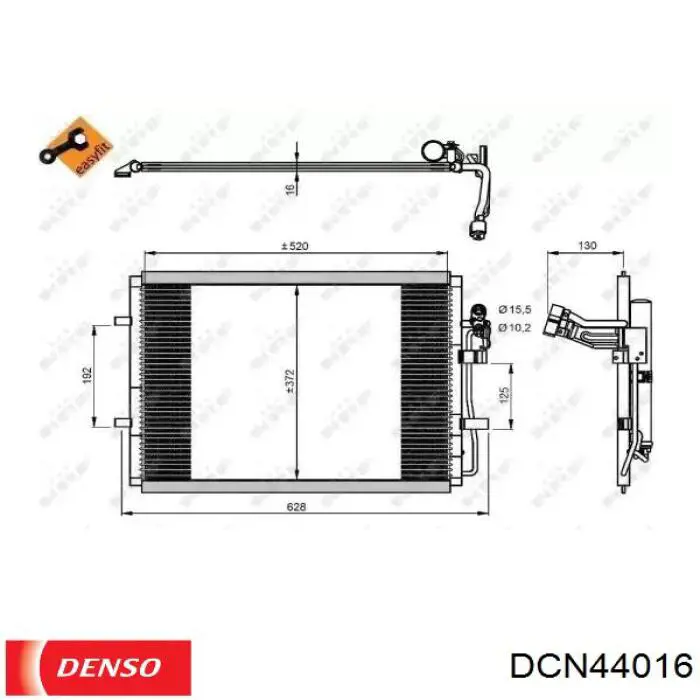 DCN44016 Denso Конденсатор