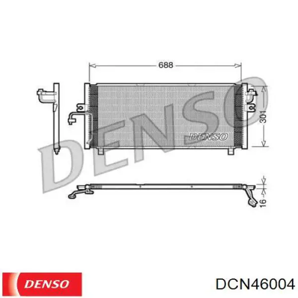 Радиатор кондиционера DCN46004 Denso