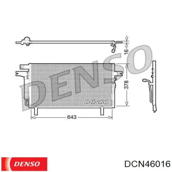 DCN46016 Denso Конденсатор
