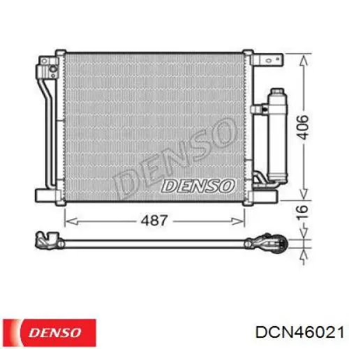 DCN46021 Denso radiador de aparelho de ar condicionado