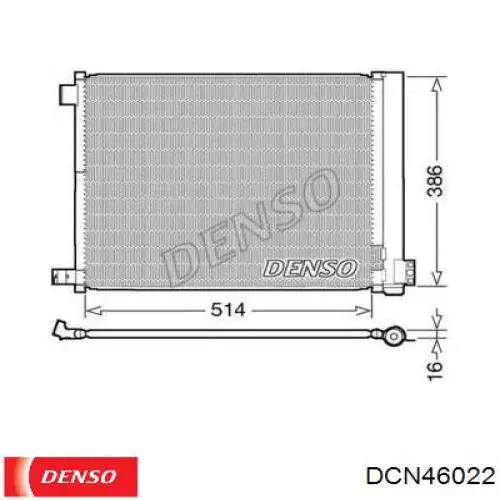 DCN46022 Denso Конденсатор
