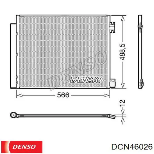 Condensador aire acondicionado DCN46026 Denso