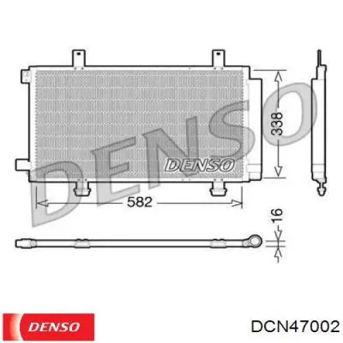 Радиатор кондиционера DCN47002 Denso