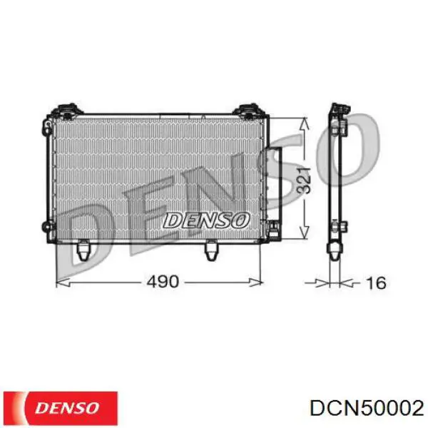 Радиатор кондиционера DCN50002 Denso