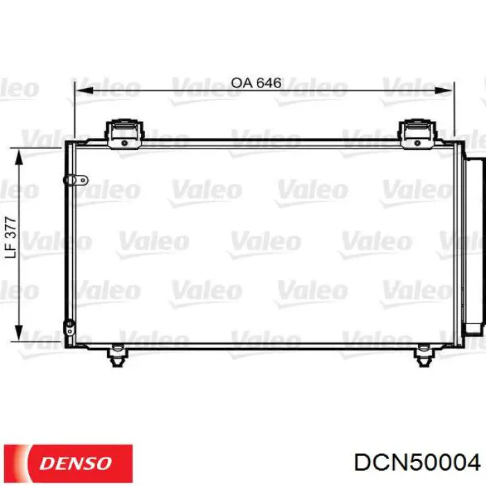 Condensador aire acondicionado DCN50004 Denso